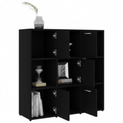 Bücherregal Schwarz 90 x 30 x 90 cm Spanplatte