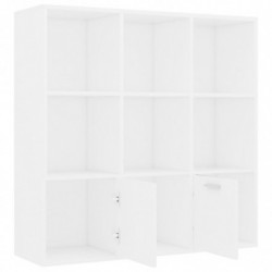 Bücherregal Weiß 98 x 30 x 98 cm Spanplatte