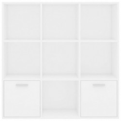 Bücherregal Weiß 98 x 30 x 98 cm Spanplatte