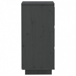 Sideboard Grau 32x34x75 cm Massivholz Kiefer