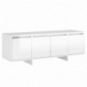 TV-Schrank Hochglanz-Weiß 120x30x40,5 cm Spanplatte