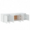 TV-Schrank Hochglanz-Weiß 120x30x40,5 cm Spanplatte