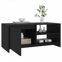 Couchtisch Schwarz 102x50x45 cm Holzwerkstoff