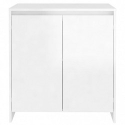 Sideboard Hochglanz-Weiß 70x40x73,5 cm Spanplatte