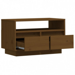 TV-Schrank Honigbraun 60x35x37 cm Massivholz Kiefer