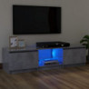 TV-Schrank mit LED-Leuchten Betongrau 120x30x35,5 cm