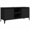 TV-Schrank mit Metallbeinen Schwarz 103,5x35x50 cm