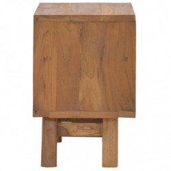 Nachttisch 40x30x45 cm Teak Massivholz