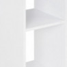 Bartisch Weiß und Anthrazitgrau 60x60x110 cm