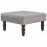 Hocker Dunkelgrau 60 x 60 x 36 cm Samt