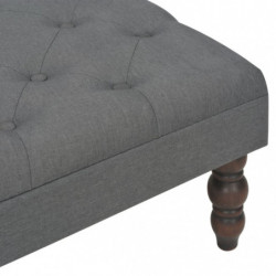 Hocker Dunkelgrau 60 x 60 x 36 cm Polyester