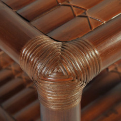 Nachttisch 40×40×40 cm Bambus Dunkelbraun