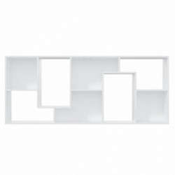 Bücherregal Weiß 67x24x161 cm Spanplatte
