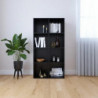 Bücherregal/Sideboard Schwarz 66×30×130 cm Spanplatte