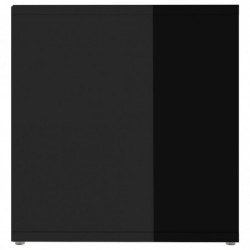 TV-Schränke 2 Stk. Hochglanz-Schwarz 72x35x36,5 cm Spanplatte