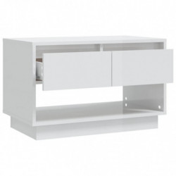 TV-Schrank Hochglanz-Weiß 70x41x44 cm Spanplatte