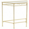 Beistelltisch Vintage-Stil Metall 87x34x73 cm Gold