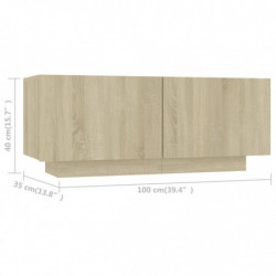 TV-Schrank Sonoma-Eiche 100x35x40 cm Spanplatte