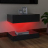 TV-Schrank mit LED-Leuchten Grau 60x35 cm
