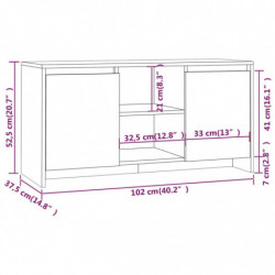 TV-Schrank Betongrau 102x37,5x52,5 cm Spanplatte