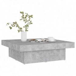 Couchtisch Betongrau 90x90x28 cm Spanplatte