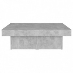 Couchtisch Betongrau 90x90x28 cm Spanplatte