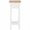 280057 Side Table White 27x27x65,5 cm Wood