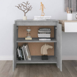 Sideboard Betongrau 70x40x73,5 cm Spanplatte