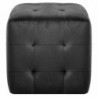 Pouf 2 Stk. Schwarz 30x30x30 cm Samtstoff