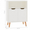 Sideboard Hochglanz-Weiß 60x30x72 cm Spanplatte