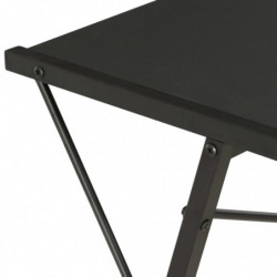 Schreibtisch mit Regal Schwarz 116×50×93 cm