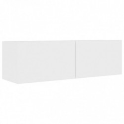 TV-Schrank Weiß 100 x 30 x 30 cm Spanplatte