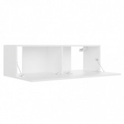 TV-Schrank Weiß 100 x 30 x 30 cm Spanplatte