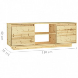 TV-Schrank 110x30x40 cm Massivholz Tanne