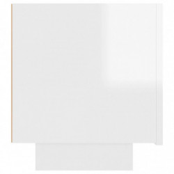 Nachttisch Hochglanz-Weiß 100x35x40 cm Spanplatte