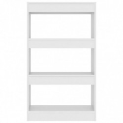 Bücherregal/Raumteiler Weiß 60x30x103 cm Spanplatte