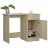 Schreibtisch Sonoma-Eiche 100x50x76 cm Spanplatte