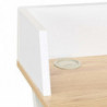 Schreibtisch Weiß und Natur 80x50x84 cm