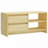 TV-Schrank 80x31x39 cm Massivholz Kiefer