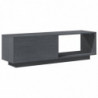 TV-Schrank Grau 110x30x33,5 cm Massivholz Kiefer