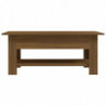 Couchtisch Braun Eichen-Optik 102x55x42 cm Spanplatte