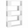 Bücherregal Raumteiler Weiß 100x24x155 cm Spanplatte