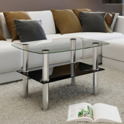 Couchtisch Glas 2 Ebenen