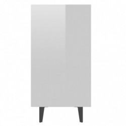 Sideboard Hochglanz-Weiß 103,5x35x70 cm Spanplatte