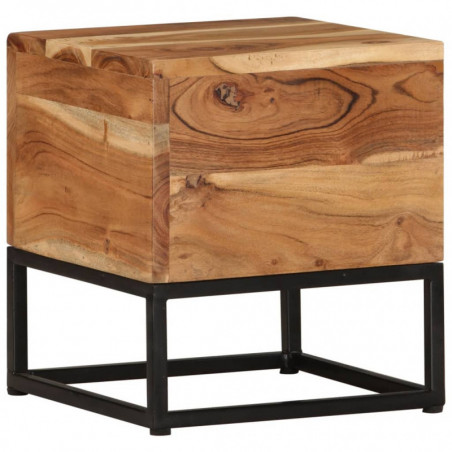 Beistelltisch 30x30x33 cm Massivholz Akazie