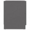 Nachttisch Grau 40x40x50 cm Spanplatte