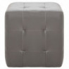 Pouf 2 Stk. Grau 30x30x30 cm Kunstleder