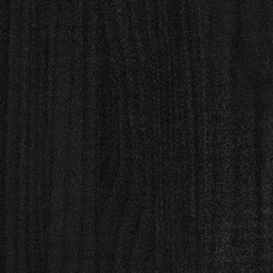 Nachttische 2 Stk. Schwarz 35,5x33,5x41,5 cm Massivholz Kiefer