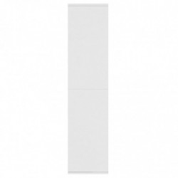 Bücherregal/Sideboard Weiß 66×30×130 cm Spanplatte