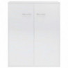 Sideboard Hochglanz-Weiß 60 x 30 x 75 cm Spanplatte